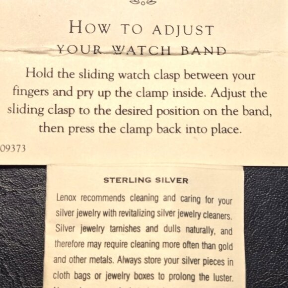 Gorgeous LENOX Crystal, Sterling Silver Butterfly Ladies Butterfly Watch - Picture 5 of 9